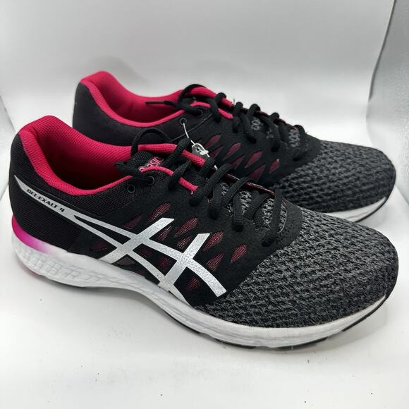 ASICS Gel-Exalt 4 Running Shoes Black Pink & White Sneakers Women’s Size 11 - Picture 2 of 8